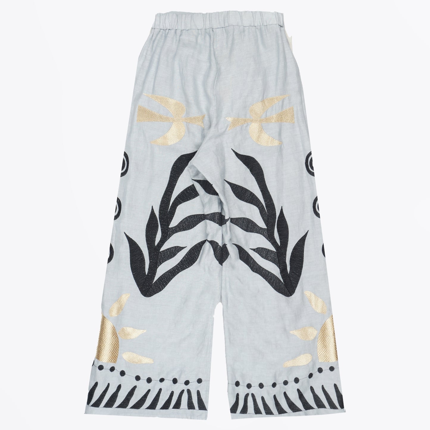 - Sun Linen Trousers - Light Grey