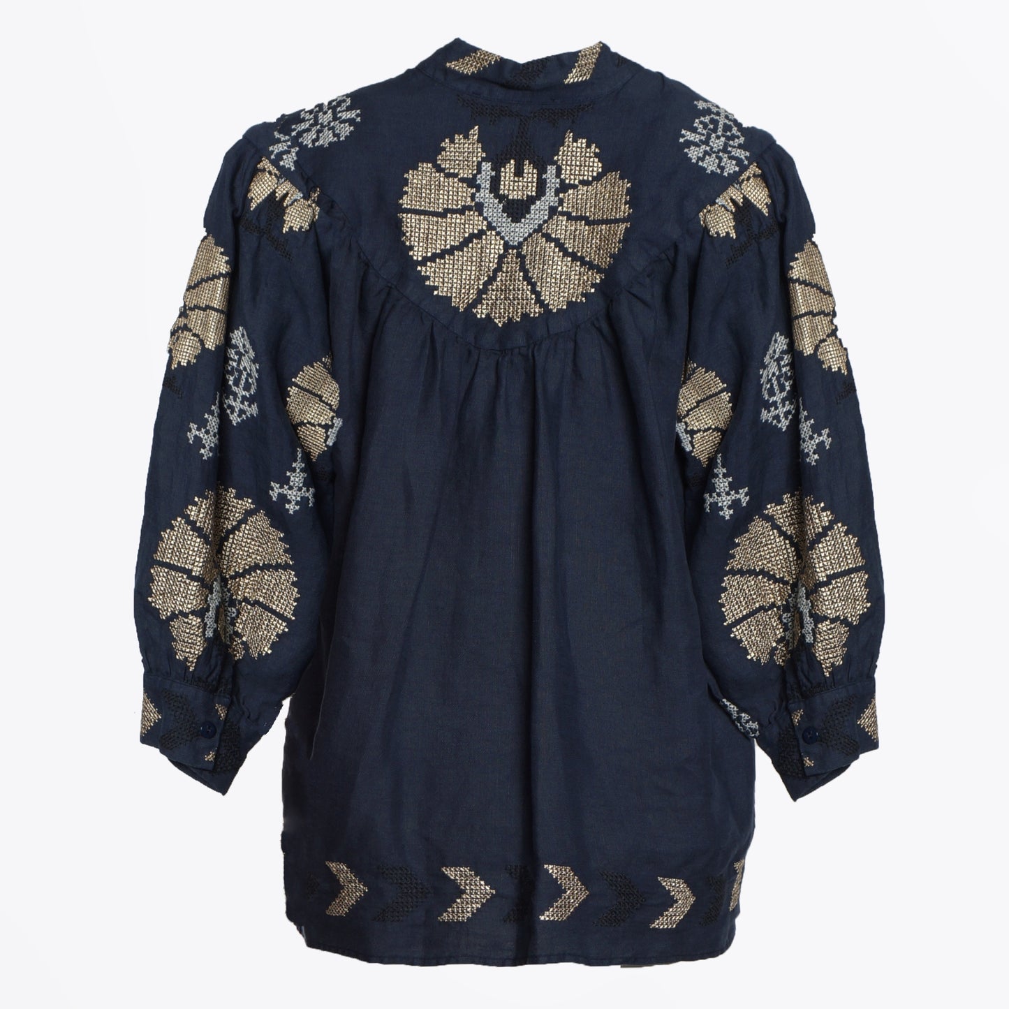 - Peacocks Mini Top - Navy Blue