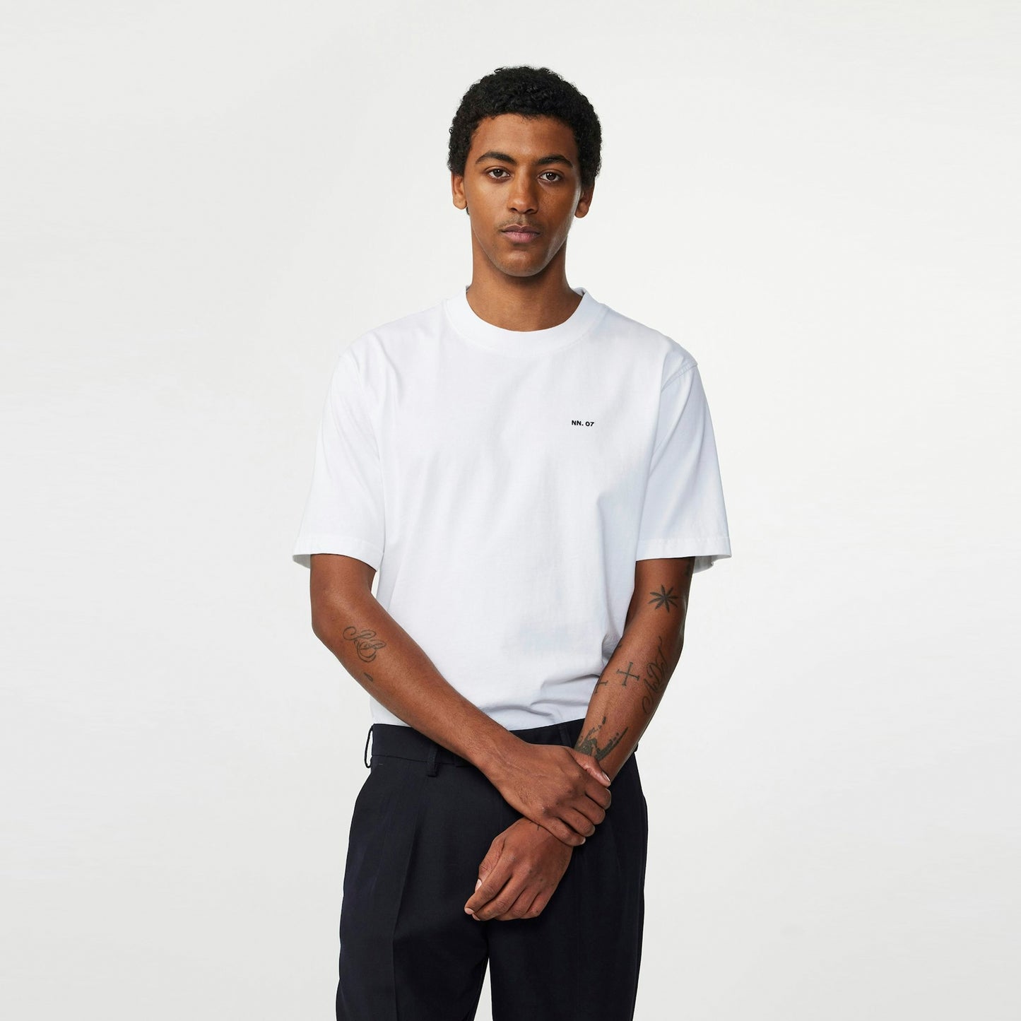 - Adam Logo Pima Tee - White