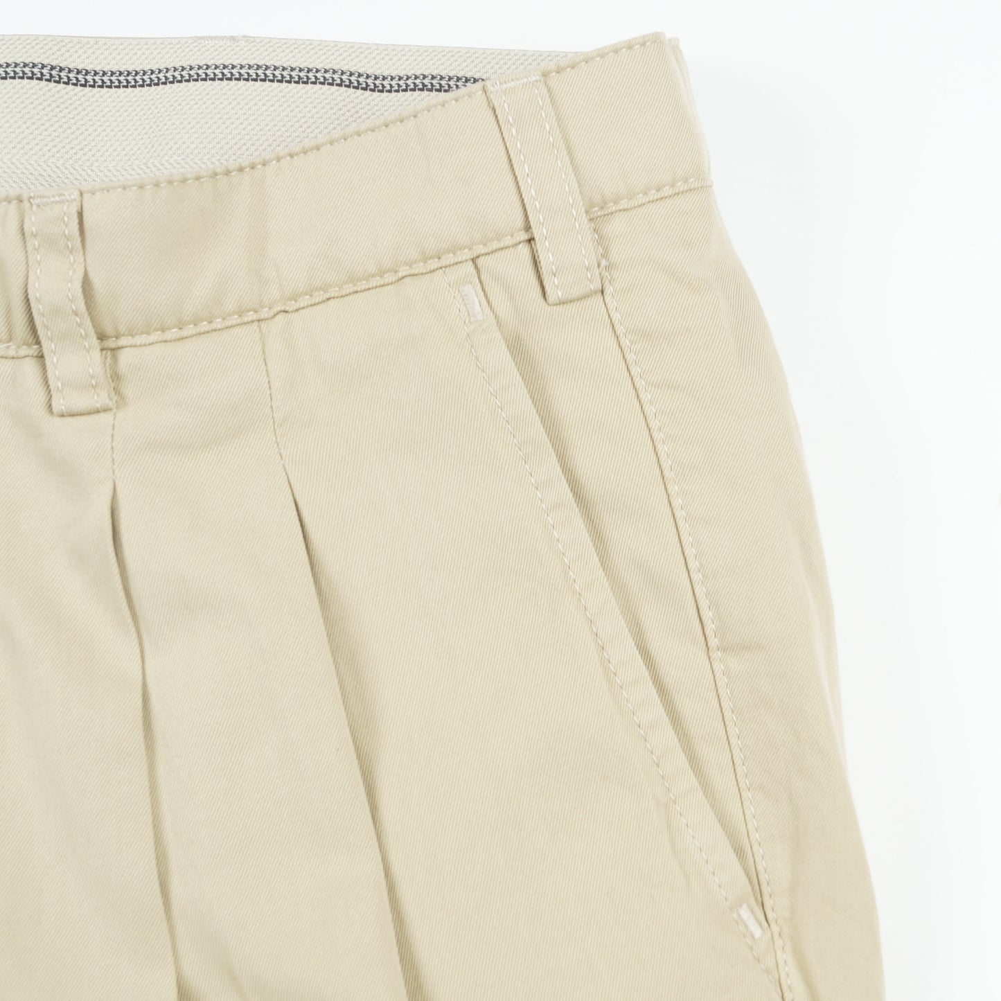 - Pardus Cropped Pleat Trousers - Sand