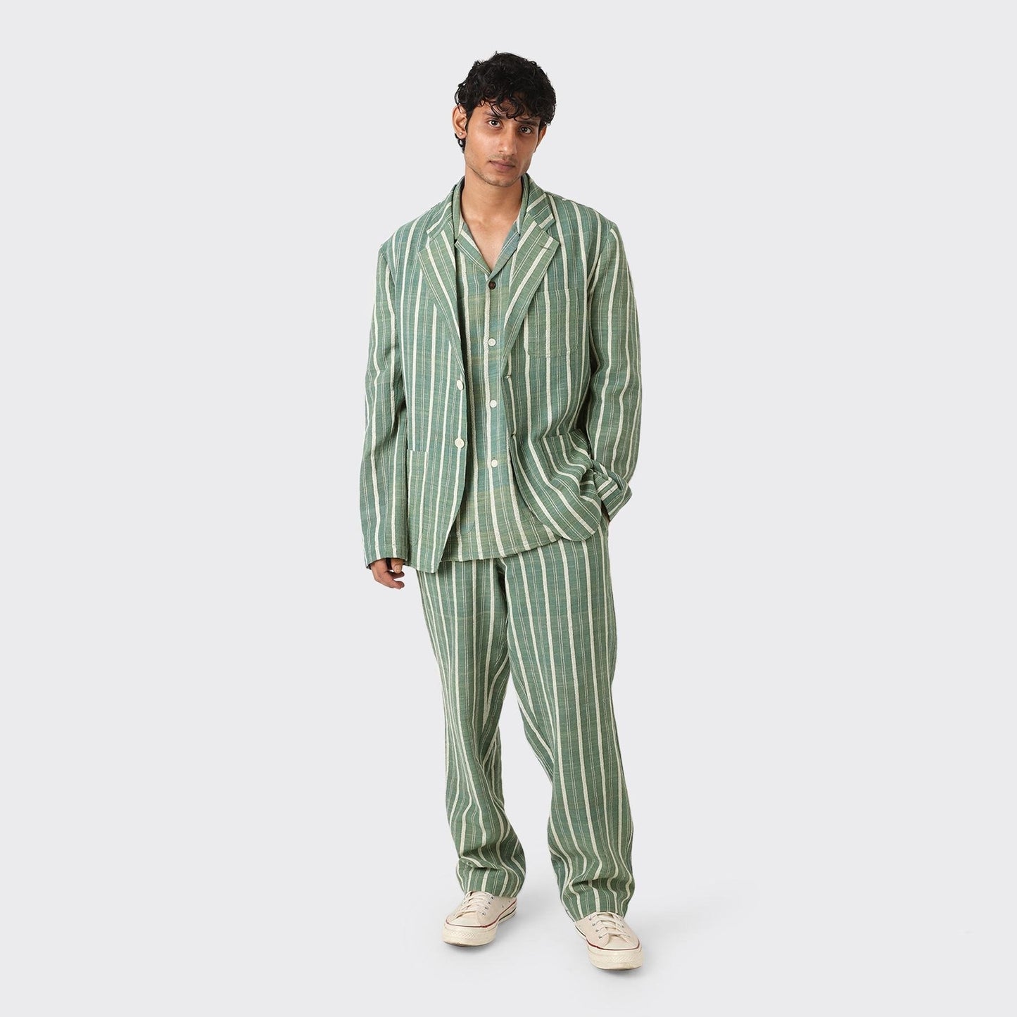 Hugh Handloom Blazer - Green