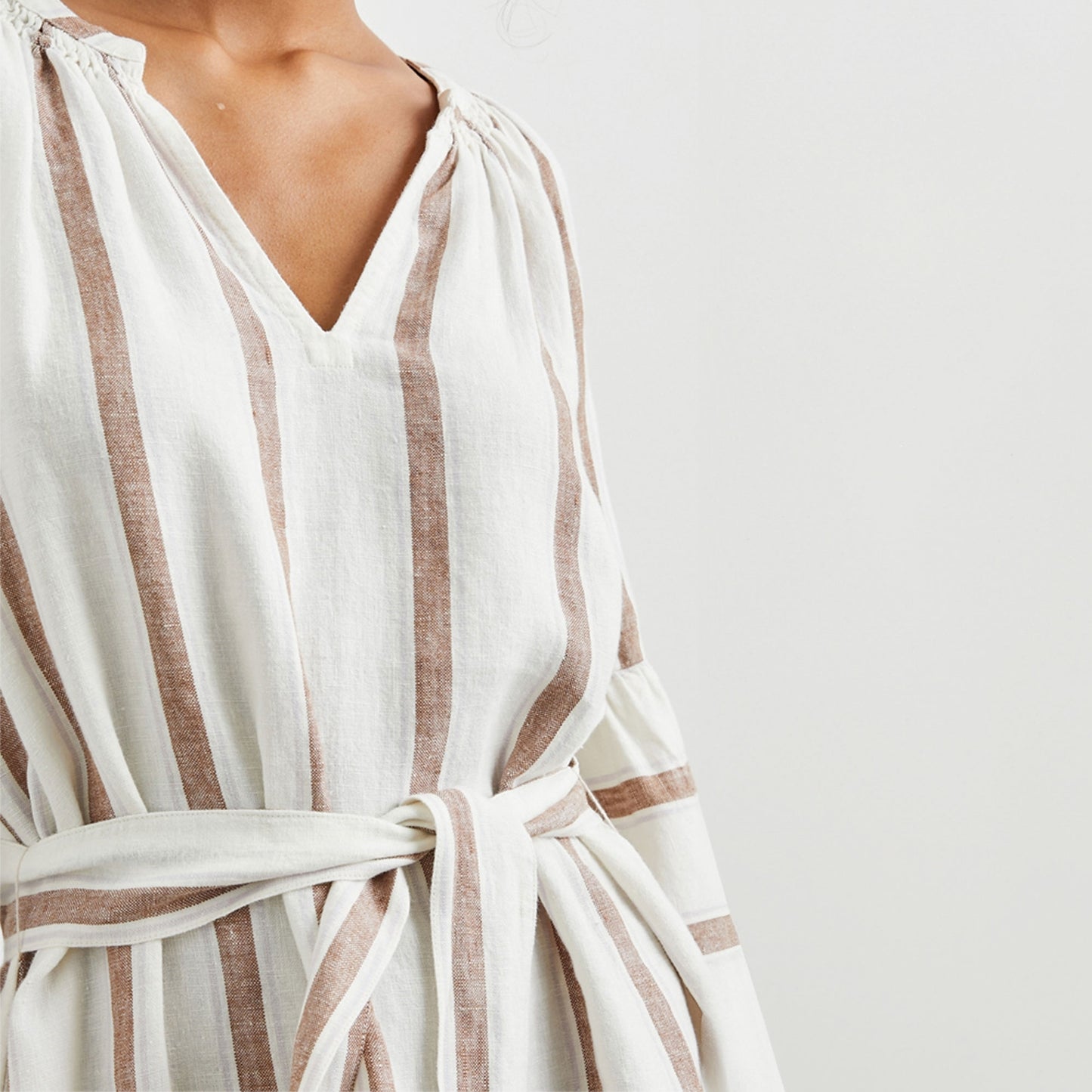 Vittoria Dress - Coconut Stripe