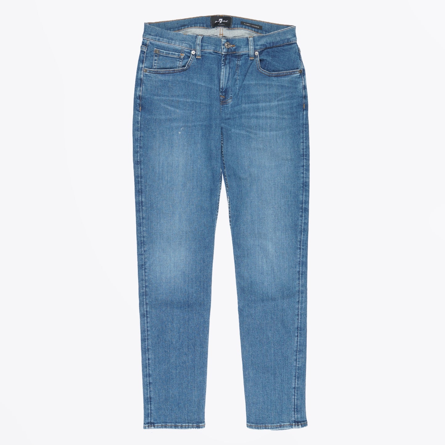 - Slimmy Tapered Jeans - Mid Blue