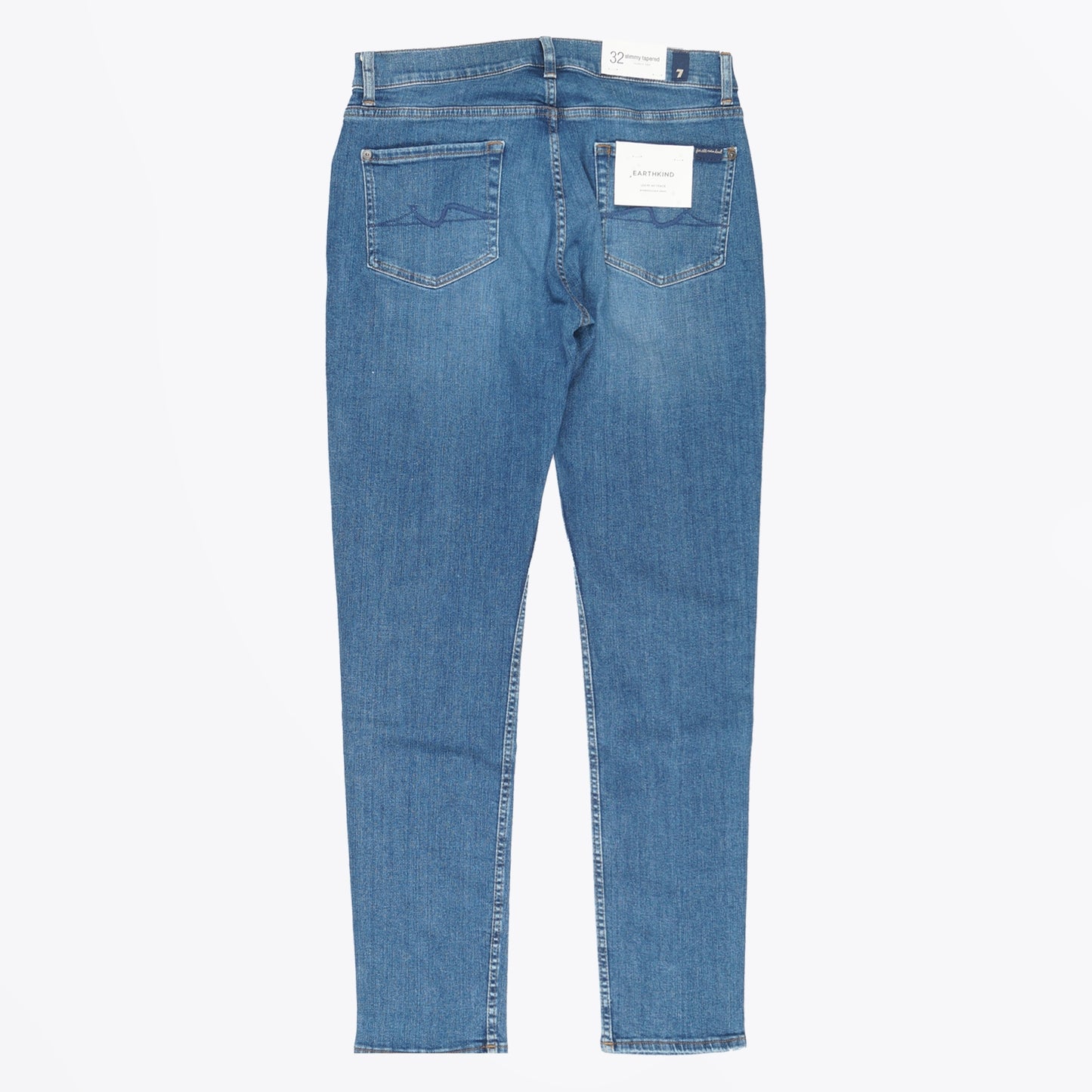 - Slimmy Tapered Jeans - Mid Blue