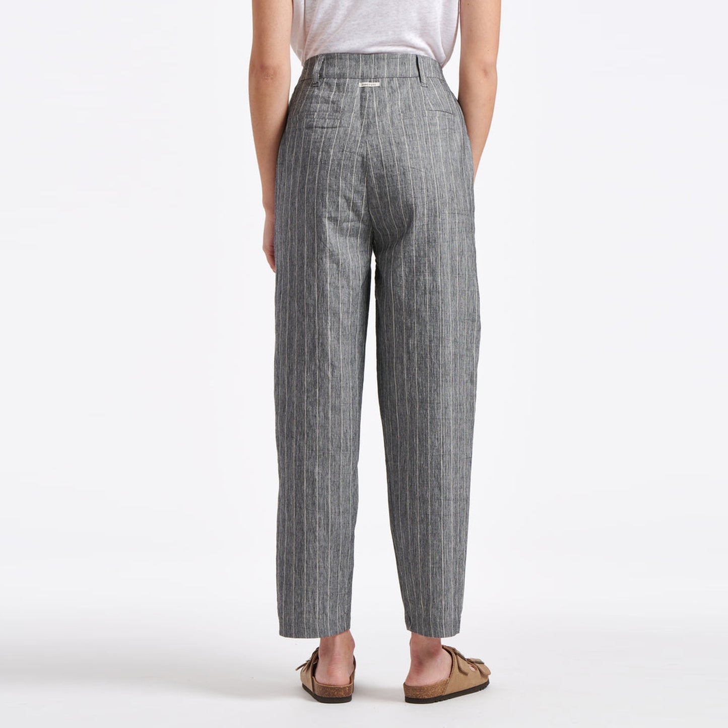 - Bart Pinstripe Trousers - Grey