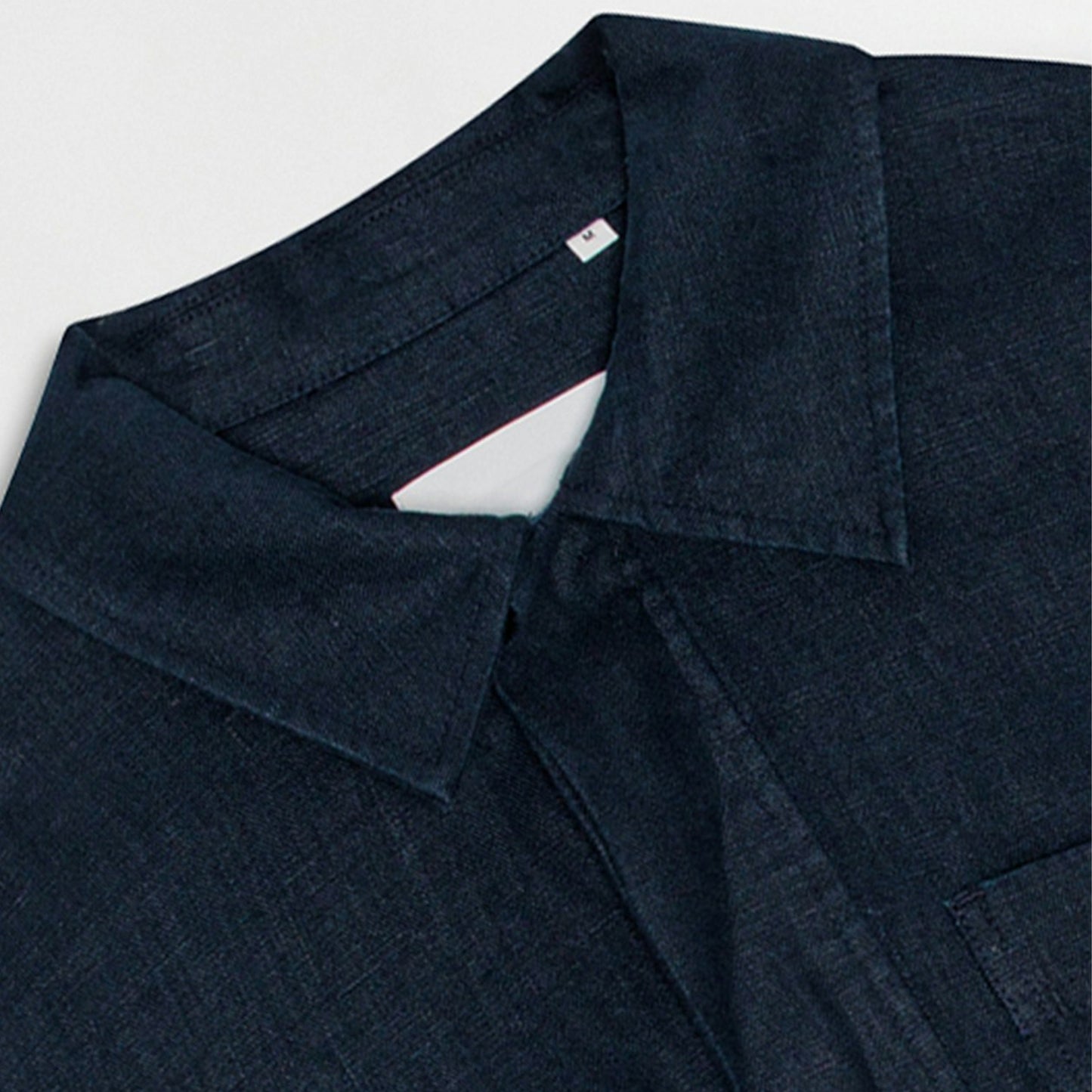 - Olav Linen Overshirt - Navy