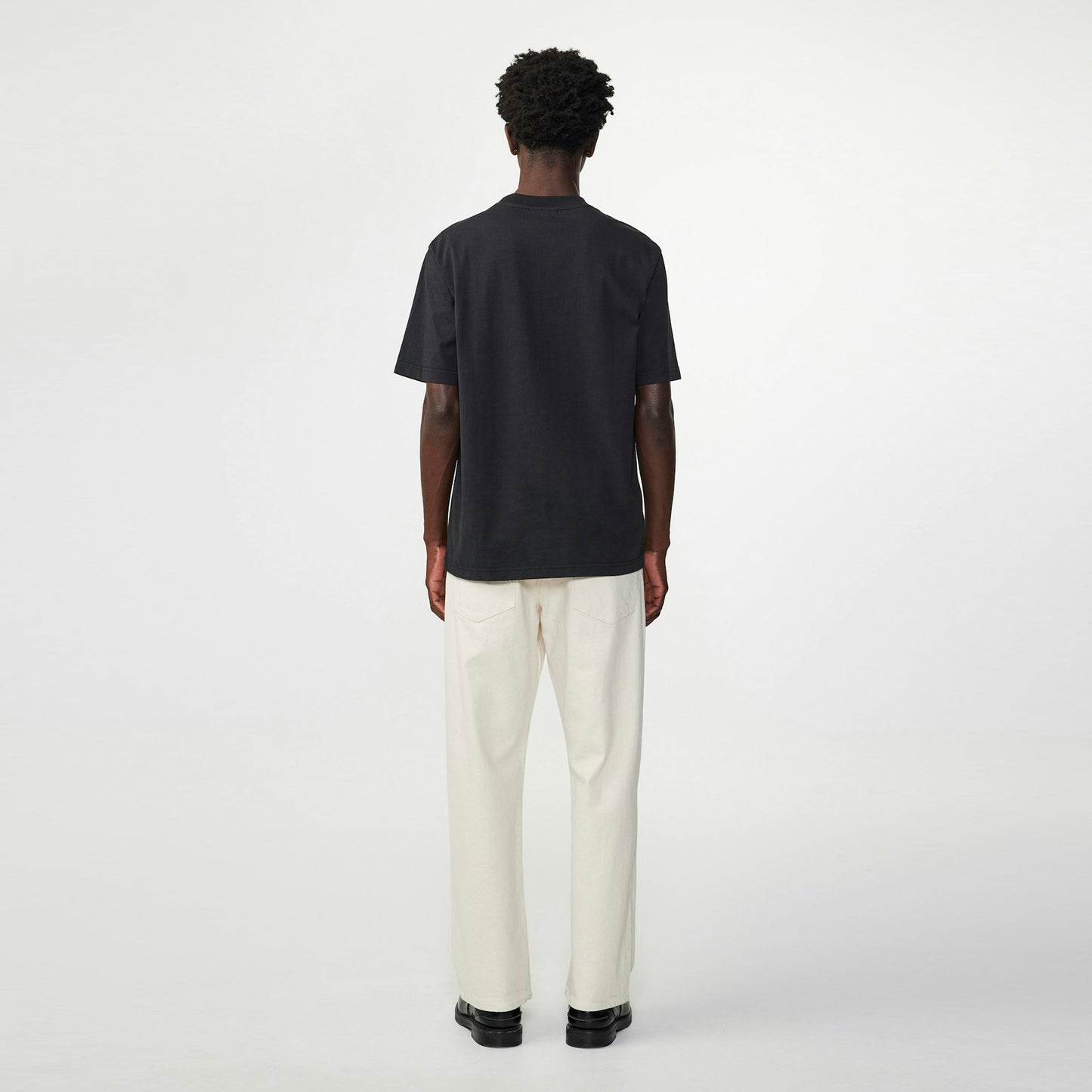 - Adam Embroidered T-Shirt - Black