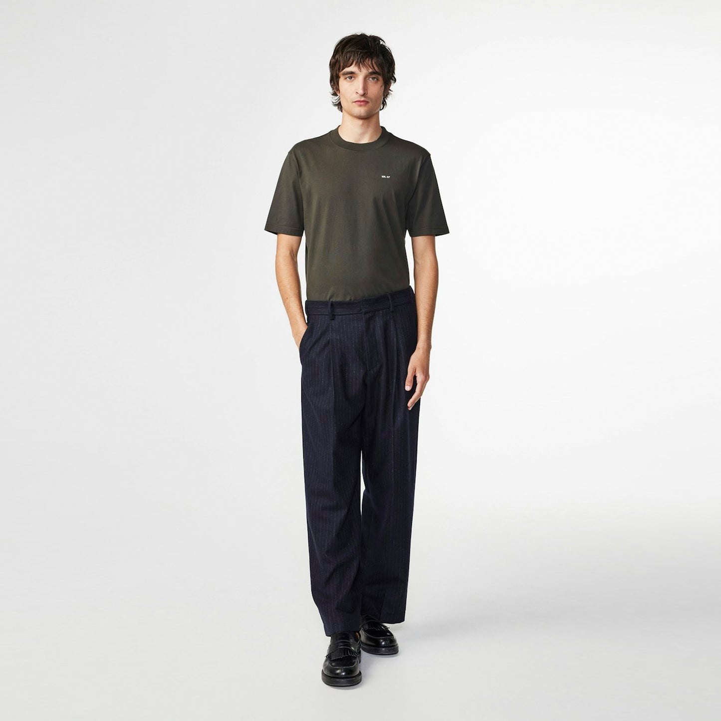 - Adam Embroidered T-Shirt - Dark Army