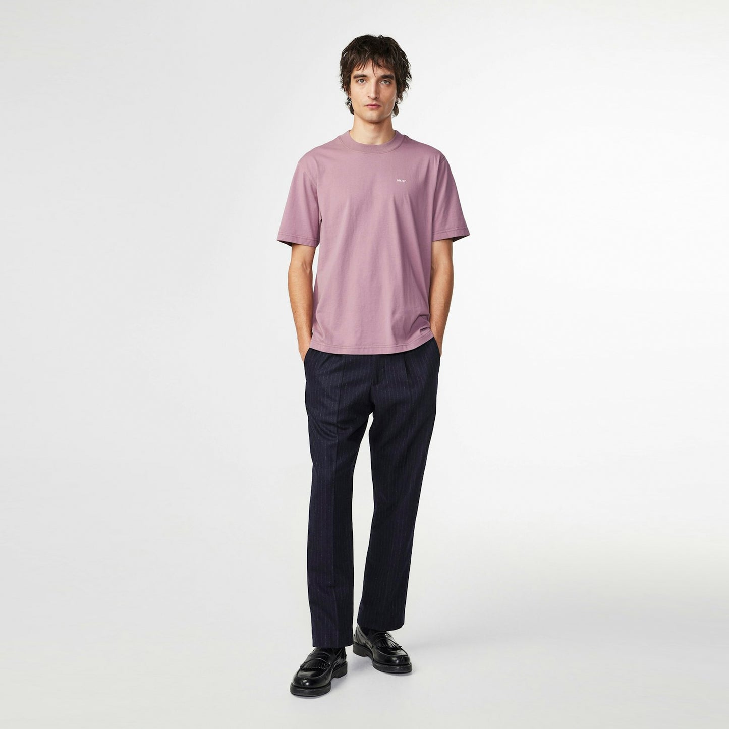 - Adam Embroidered T-Shirt - Grape Shake