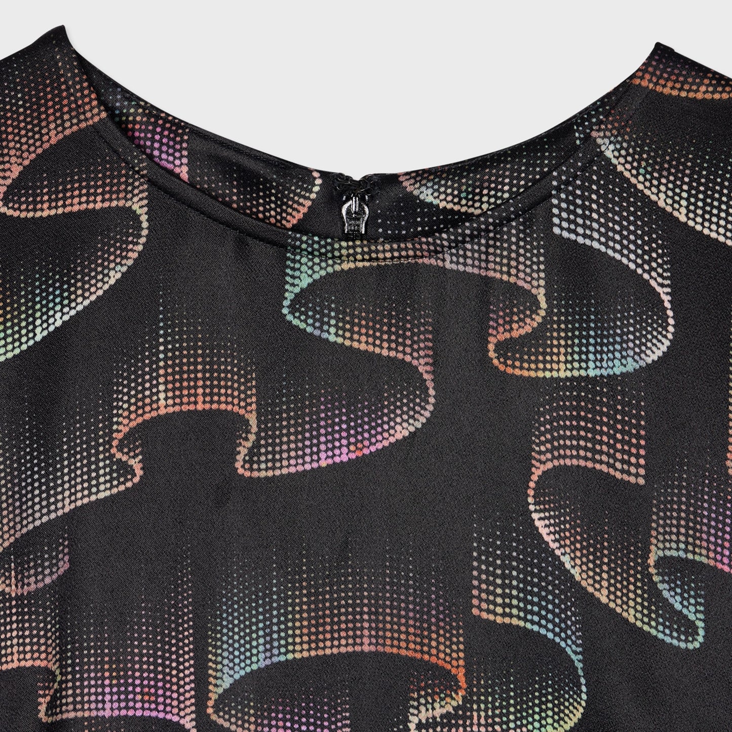 - Constellation Satin Dress - Black