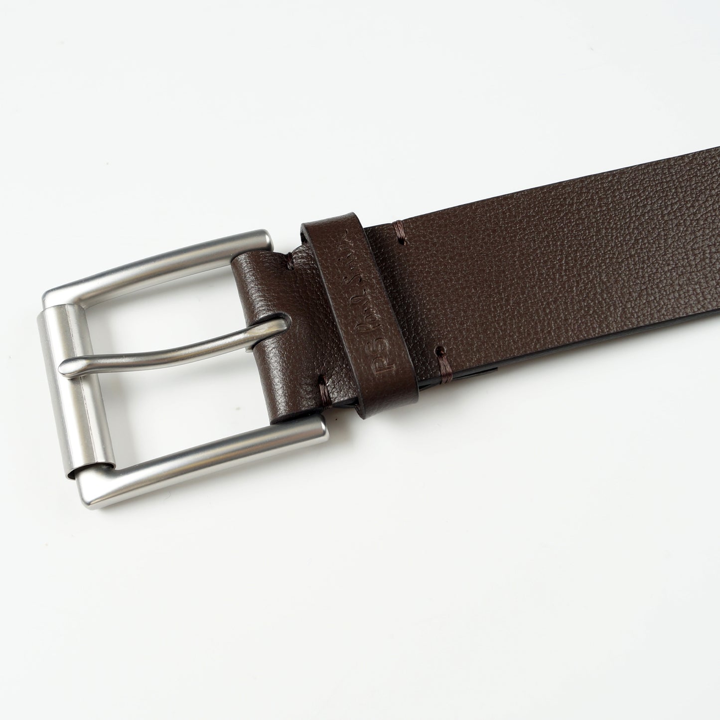 - Leather Keeper Belt - Chocolate
