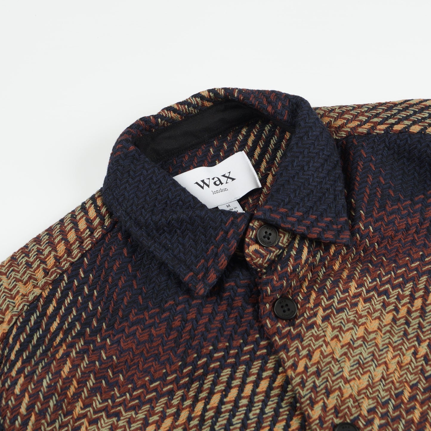 - Whiting Overshirt - Navy/Caramel