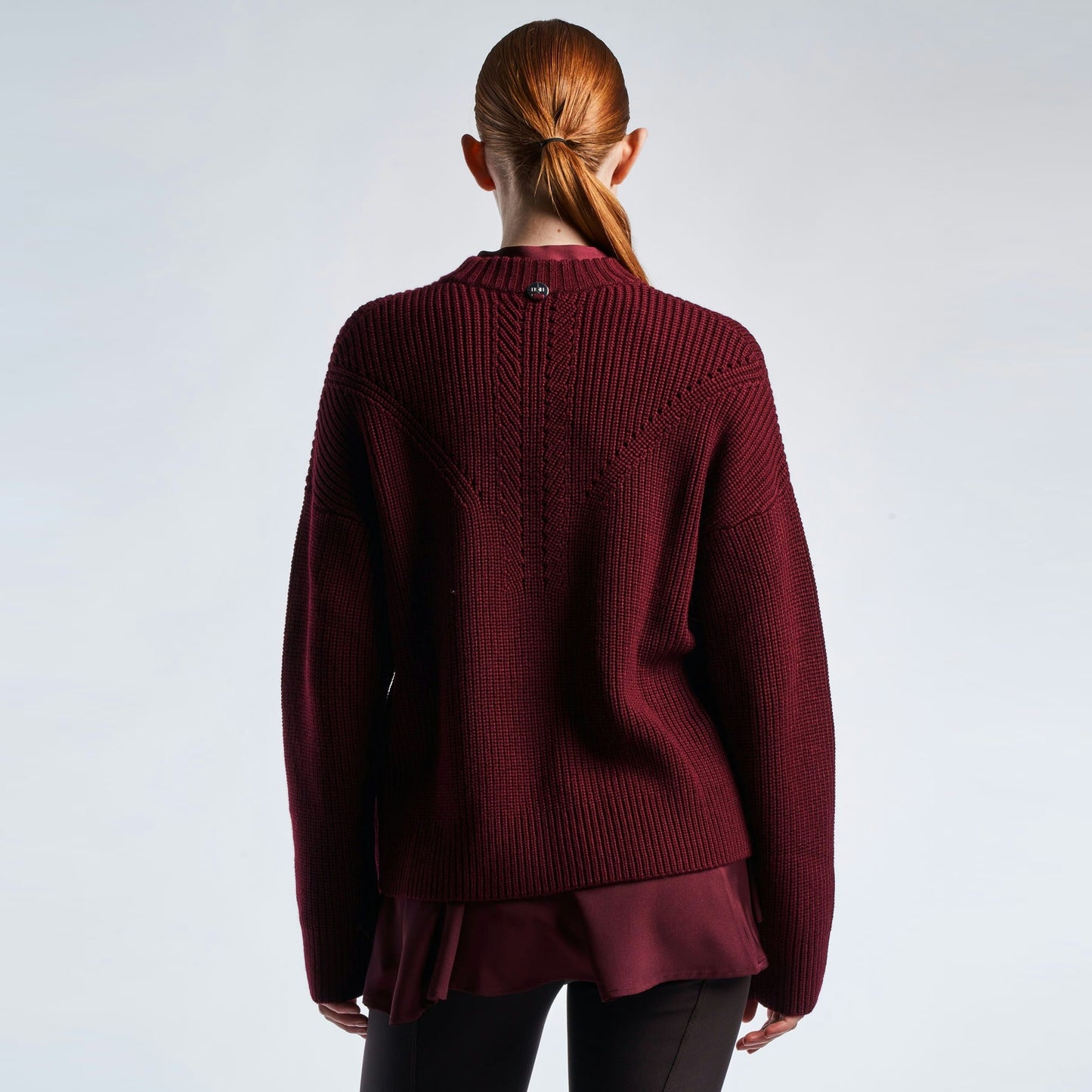 - Tempted - Heavy Gauge Sweater - Burgundy