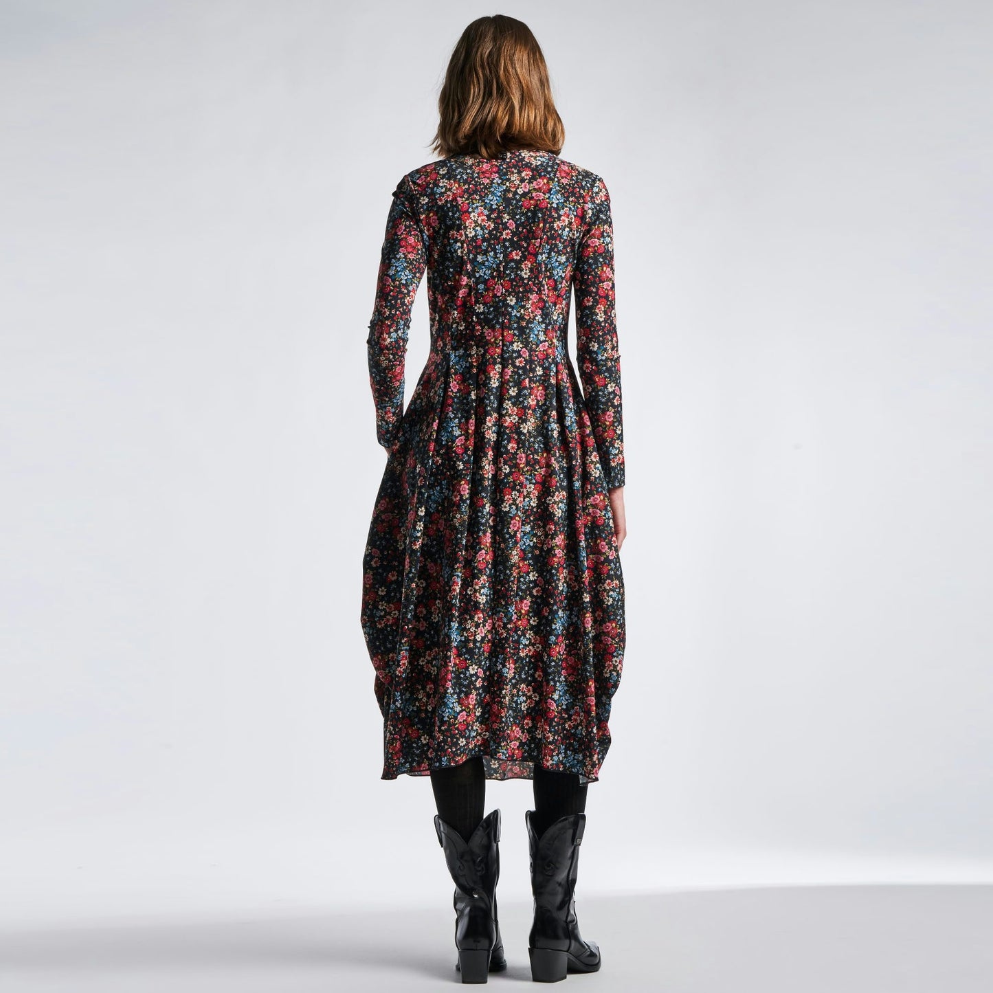 At Length Dress - Multicoloured Floral
