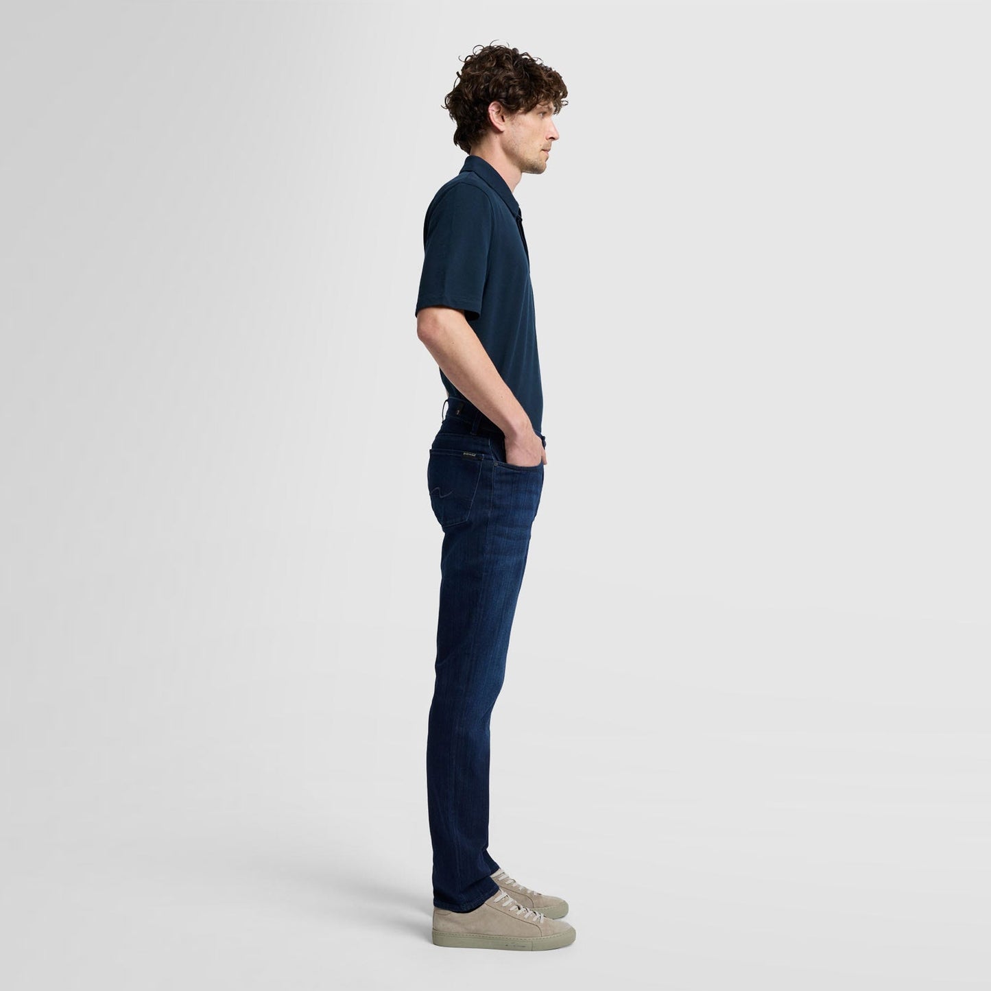 - Slimmy Lux Performance Plus Jeans - Deep Blue