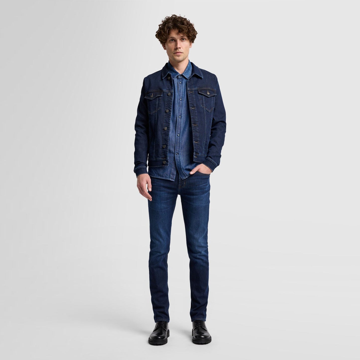 - Slimmy Lux Performance Maestro Jeans - Dark Blue