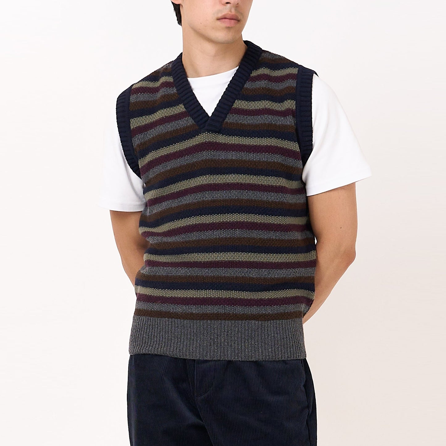 - Bryant V Neck Vest - Multi