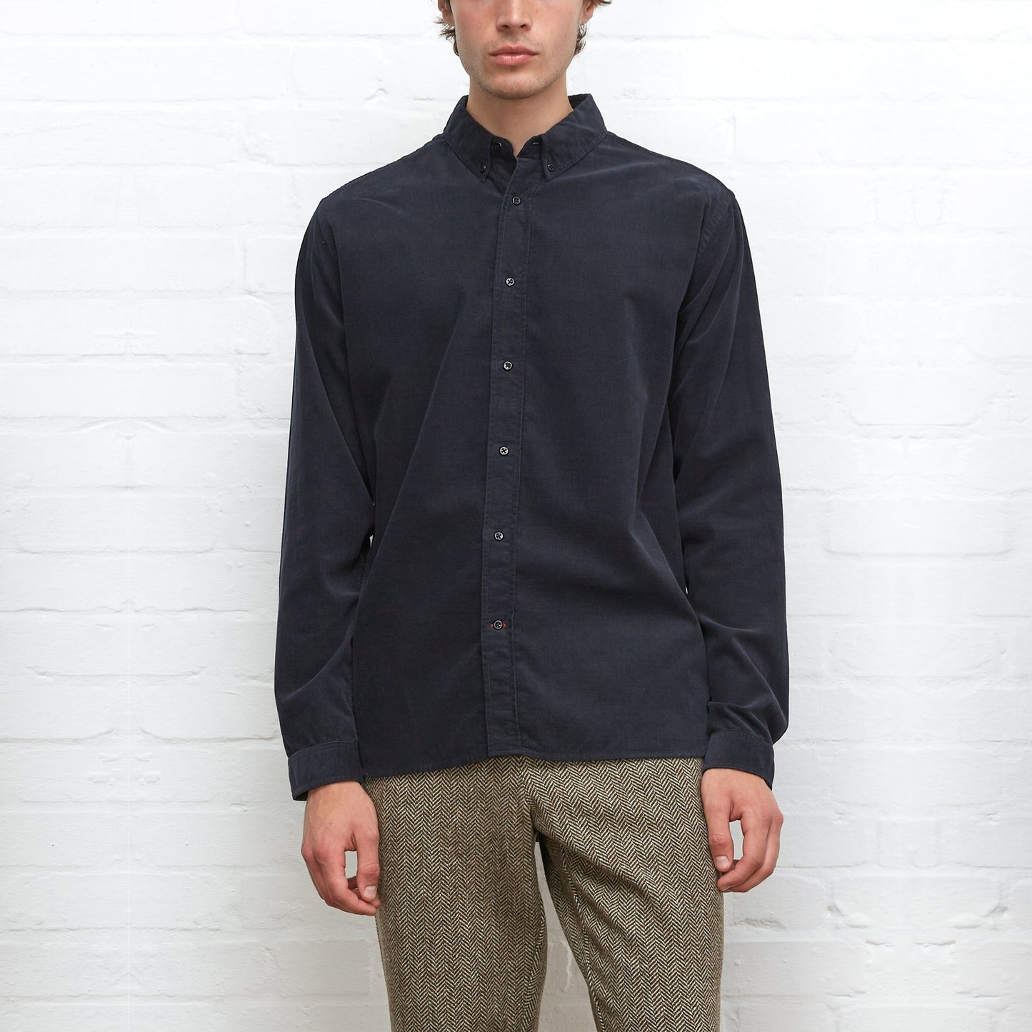 - Brook Corduroy Shirt - Navy