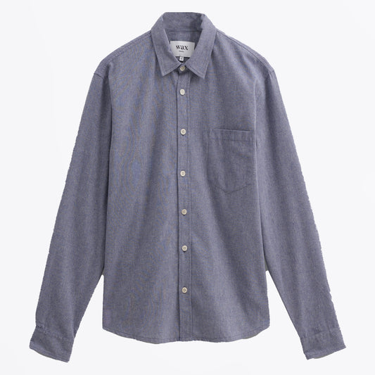 - Shelly Plain Weave Shirt - Blue