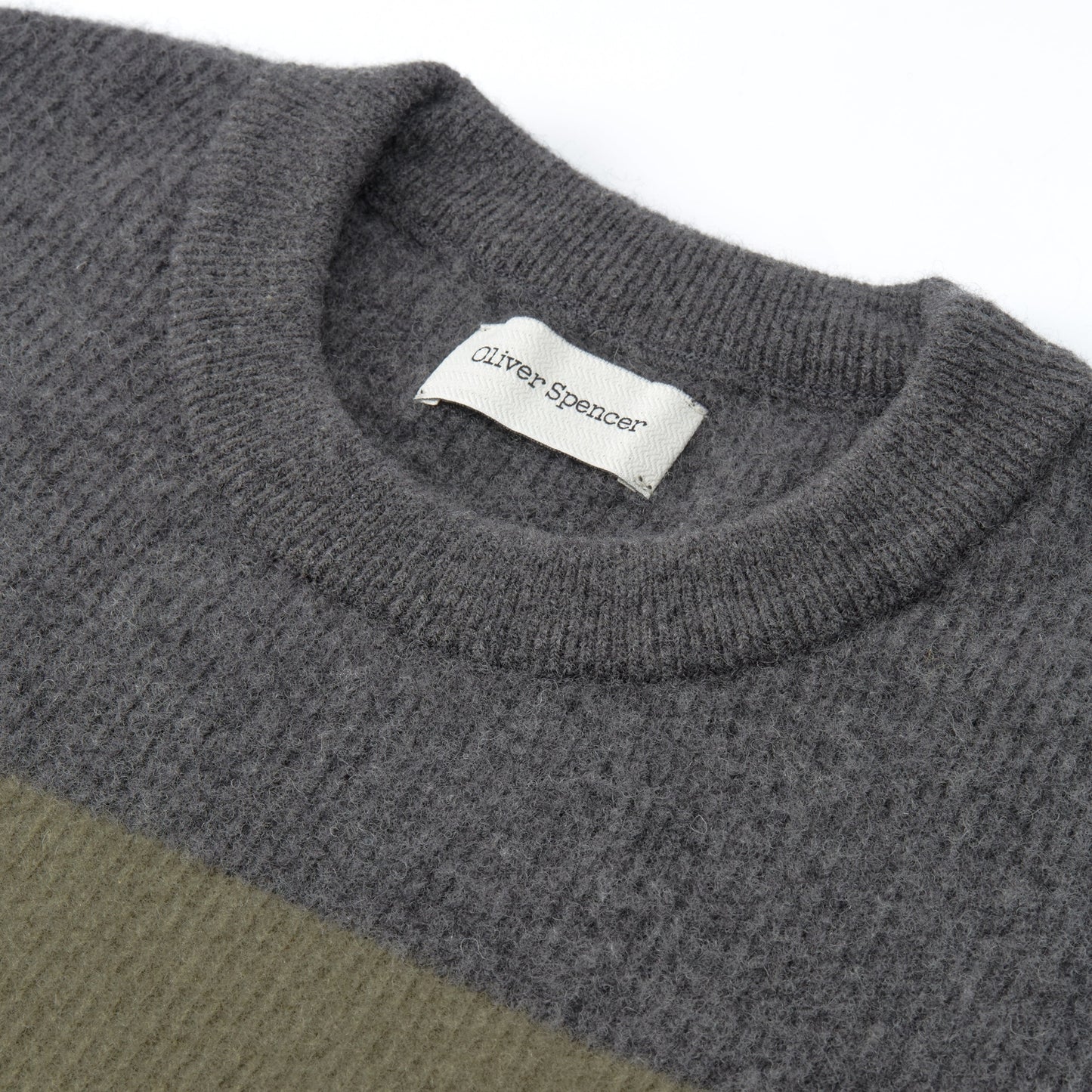 - Blenheim Paxton Jumper -Charcoal/Green