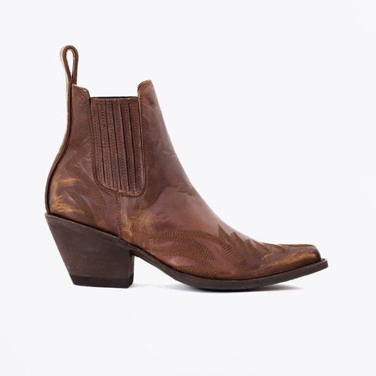- Gaucho Ankle Boots - Brass