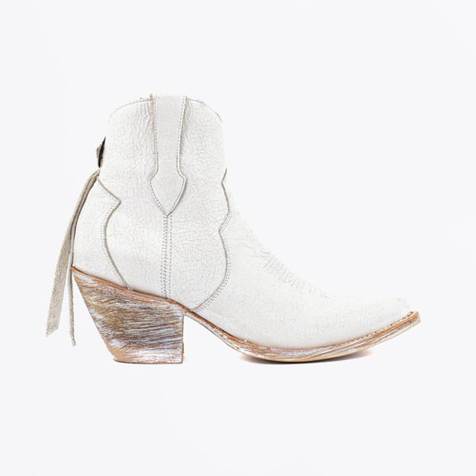 - La Concha Leather Ankle Boots - White