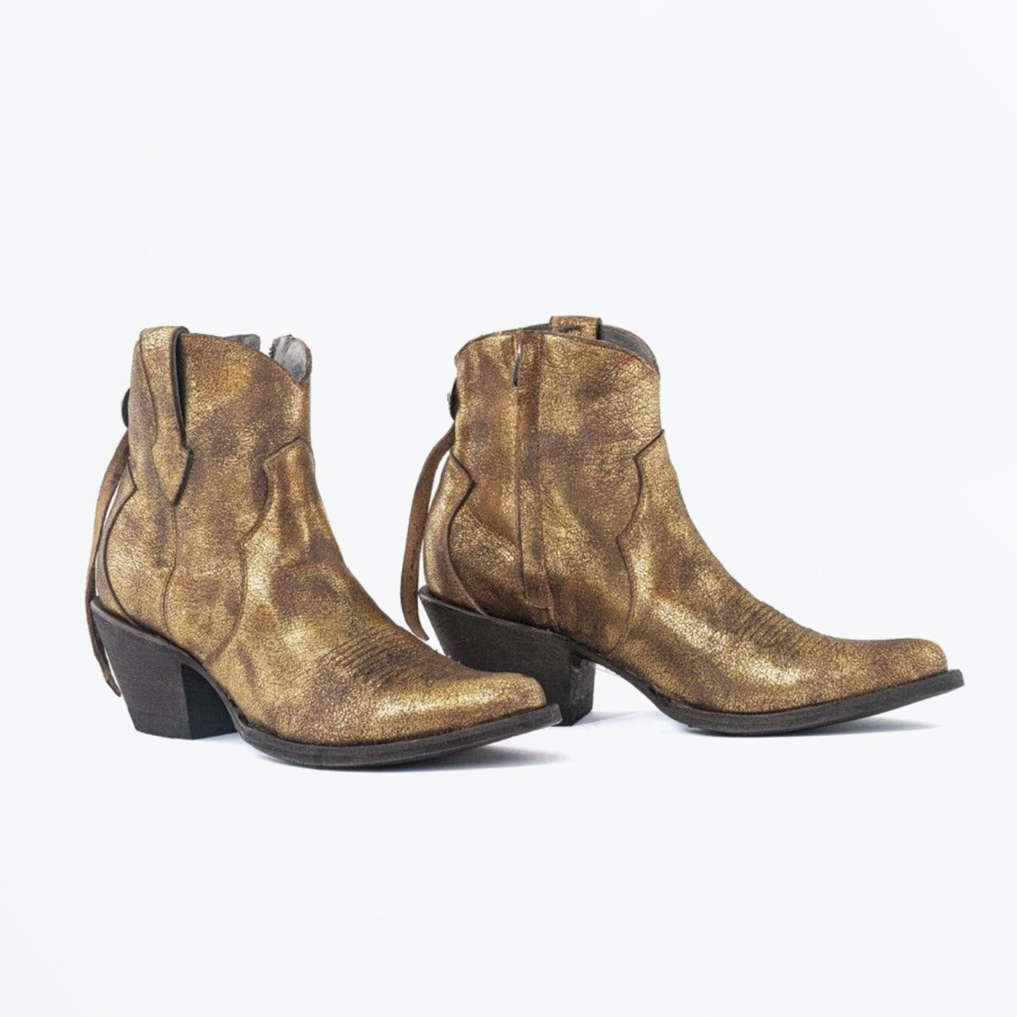 - La Concha Ankle Boots - Gold Used