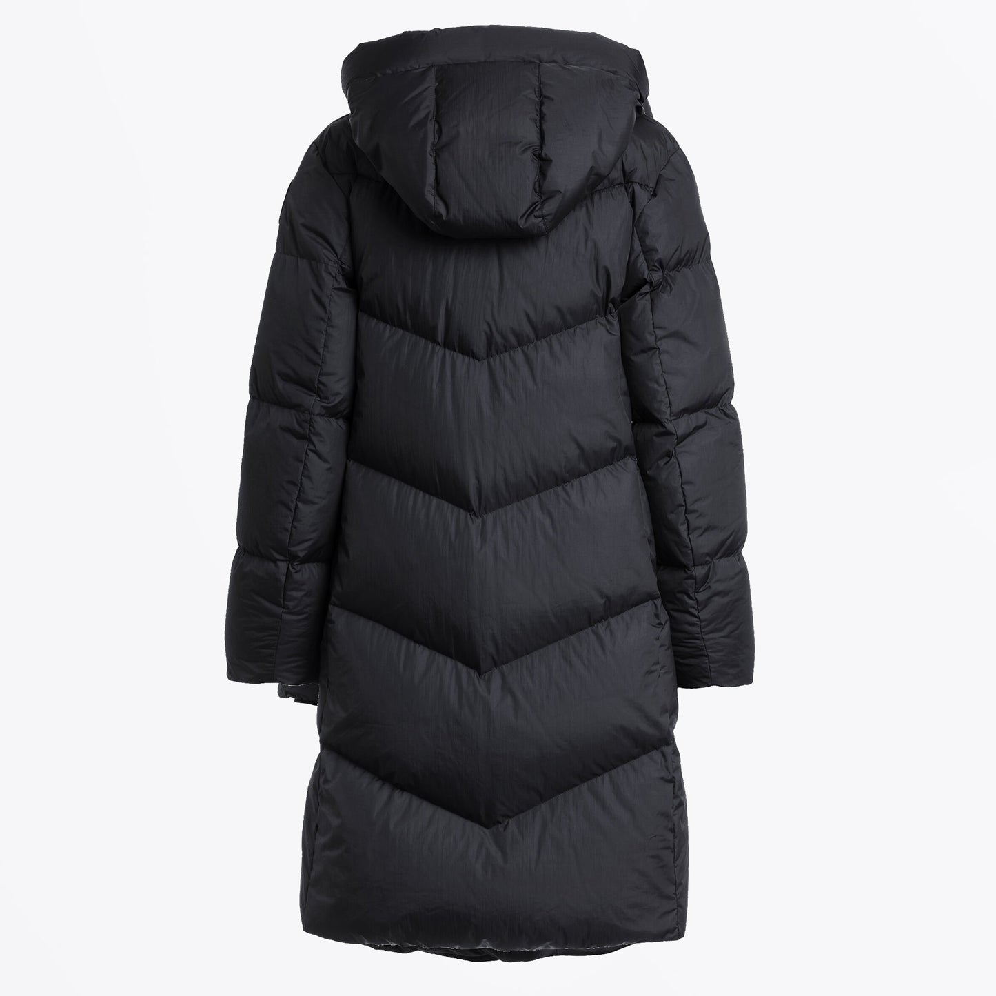 - Rindou Hooded Puffa Coat - Pencil