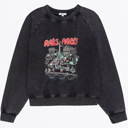 - Vintage Raglan Paris Sweatshirt - Paris