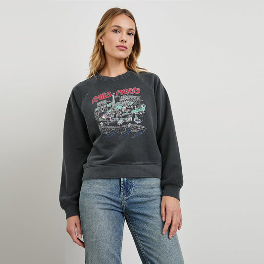 - Vintage Raglan Paris Sweatshirt - Paris