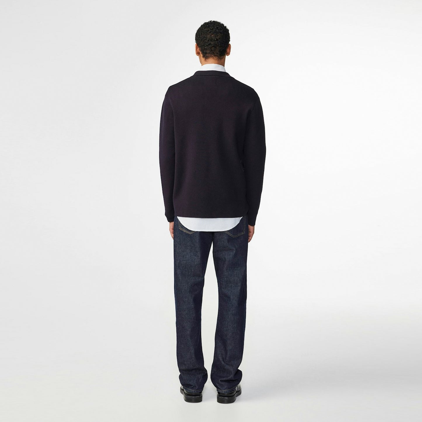 Harold Knitted Polo - Navy