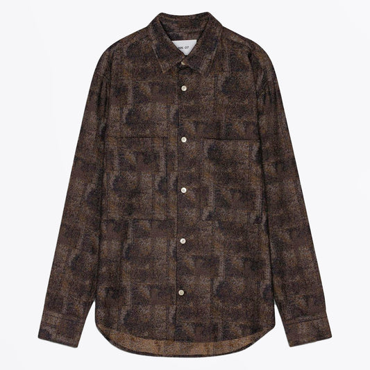 - Freddy Jacquard Shirt - Navy