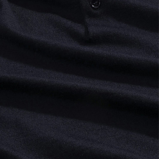 - Raymond Knitted Polo - Deep Navy