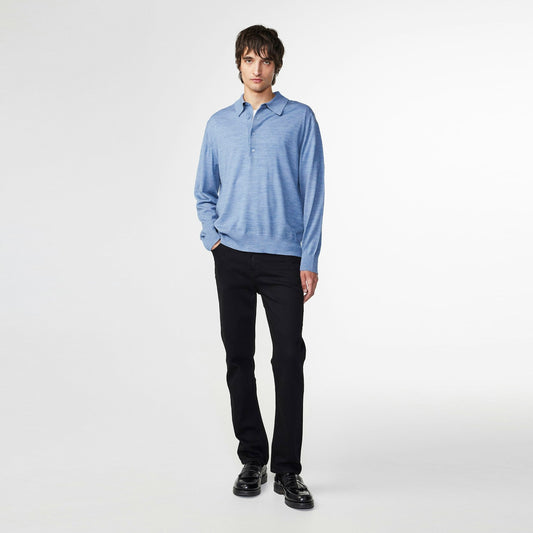 - Raymond Knitted Polo - Bering Sea