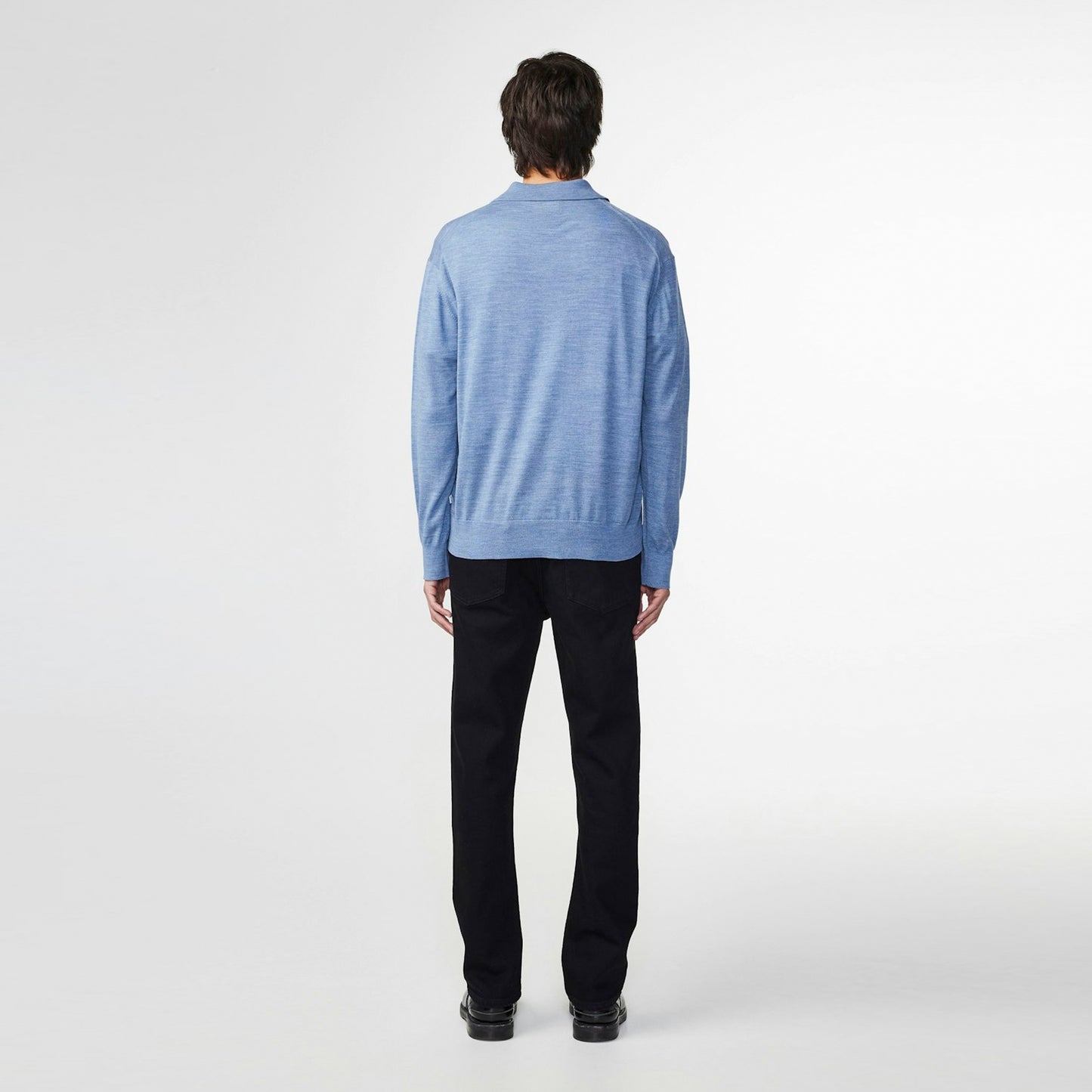 - Raymond Knitted Polo - Bering Sea