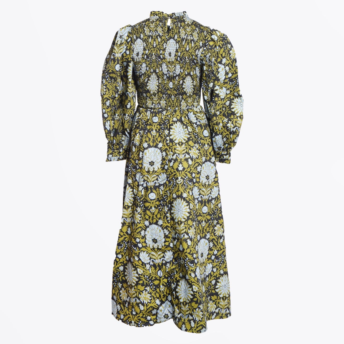 - Smoked Poplin Dress - Floral