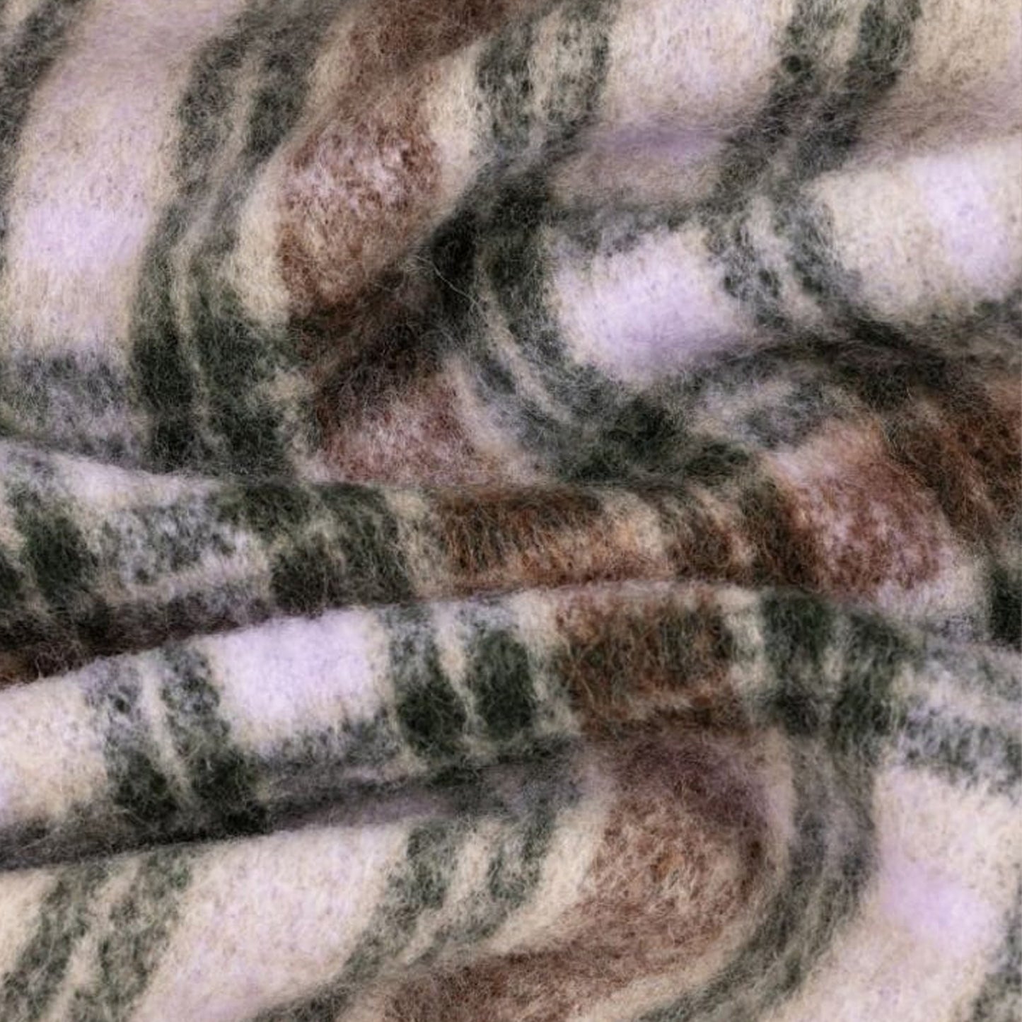 - Checker Scarf - Brown