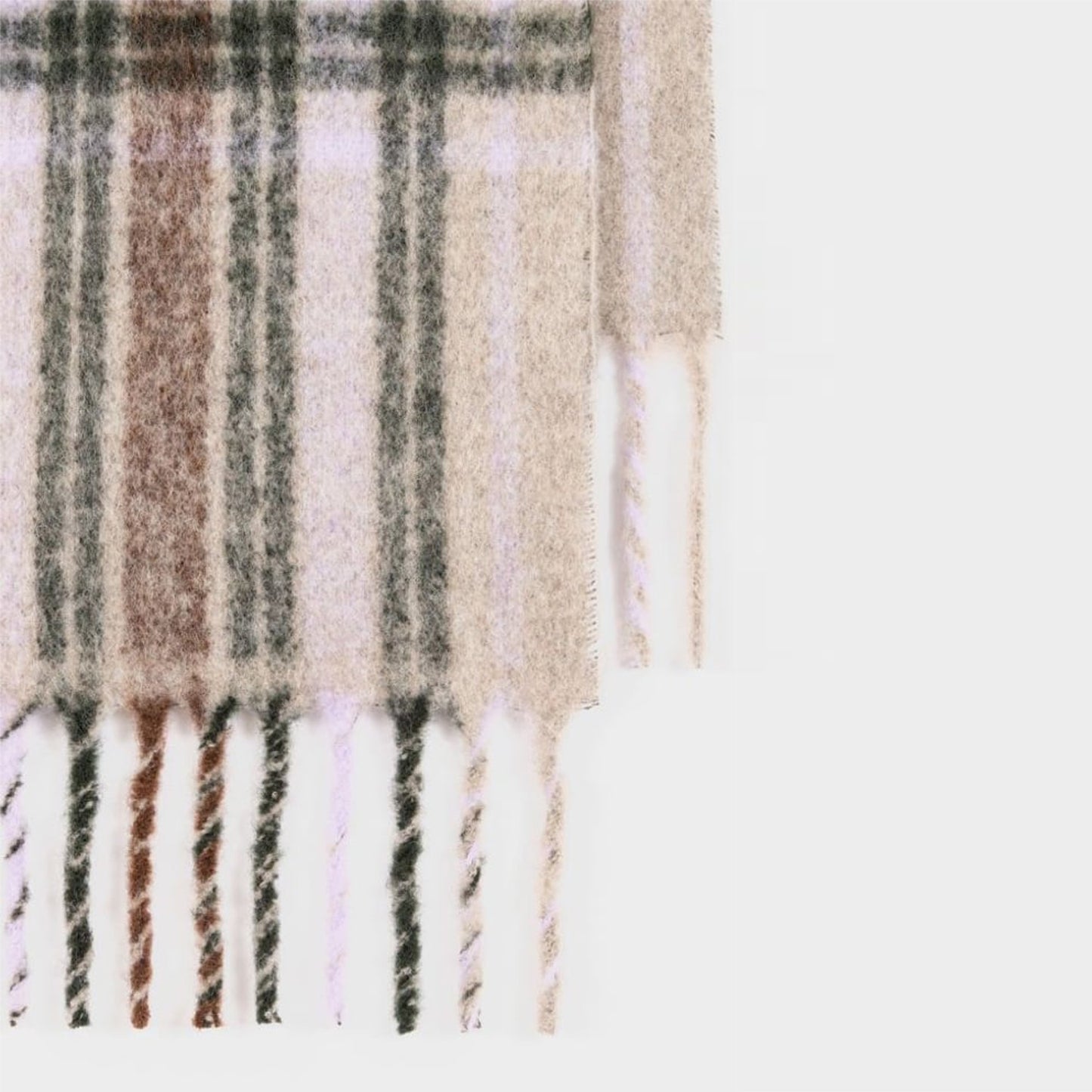 - Checker Scarf - Brown