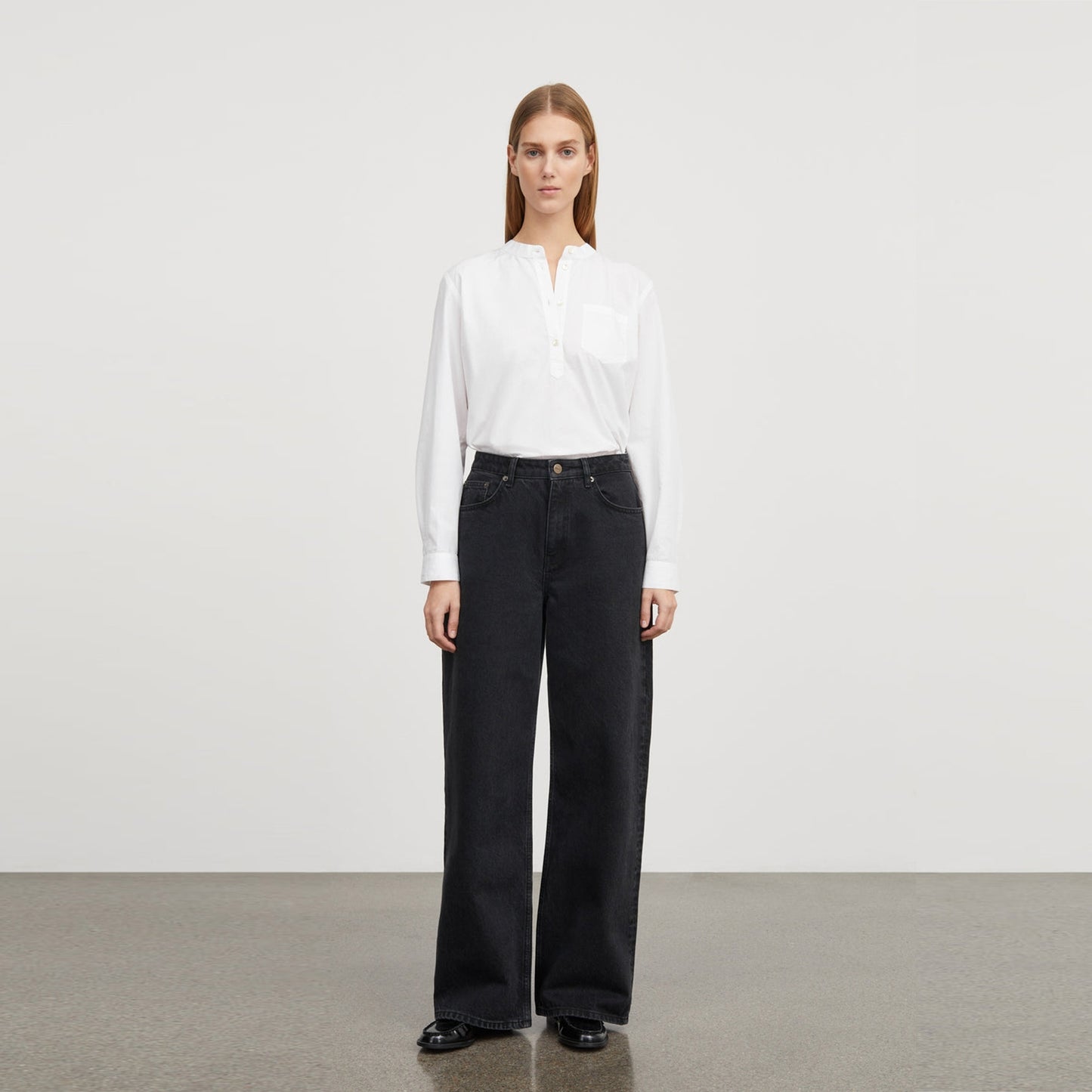 - Willow Wide Leg Jeans - Vintage Black