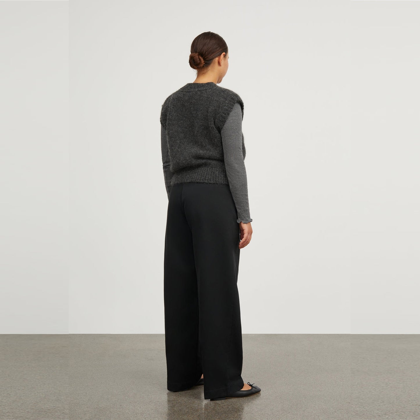 - Penny Wool Vest - Dark Grey