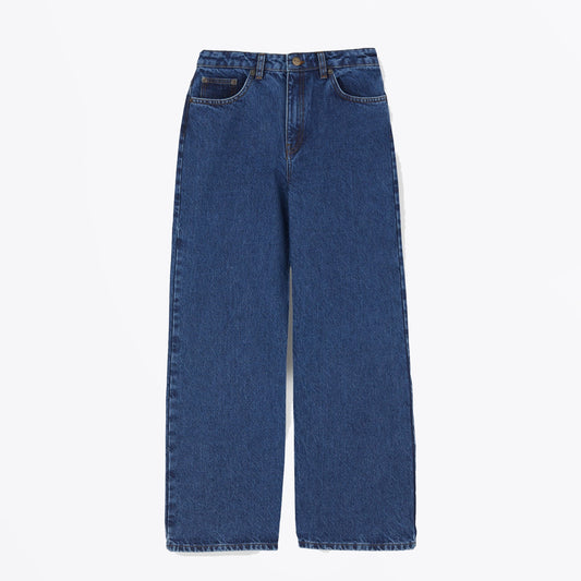 - Willow Wide Leg Jeans - Mid Blue Denim