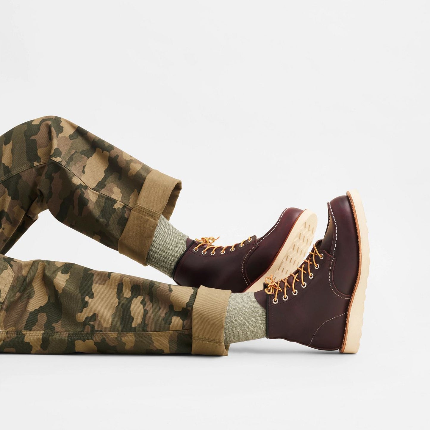 - Classic Moc Toe Boots - Black Cherry Excalibur Leather