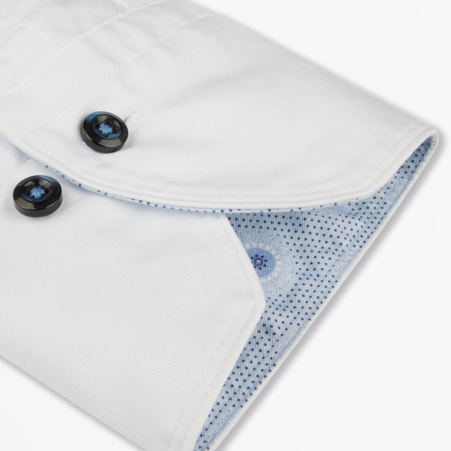 - Constrast Trim Shirt - White