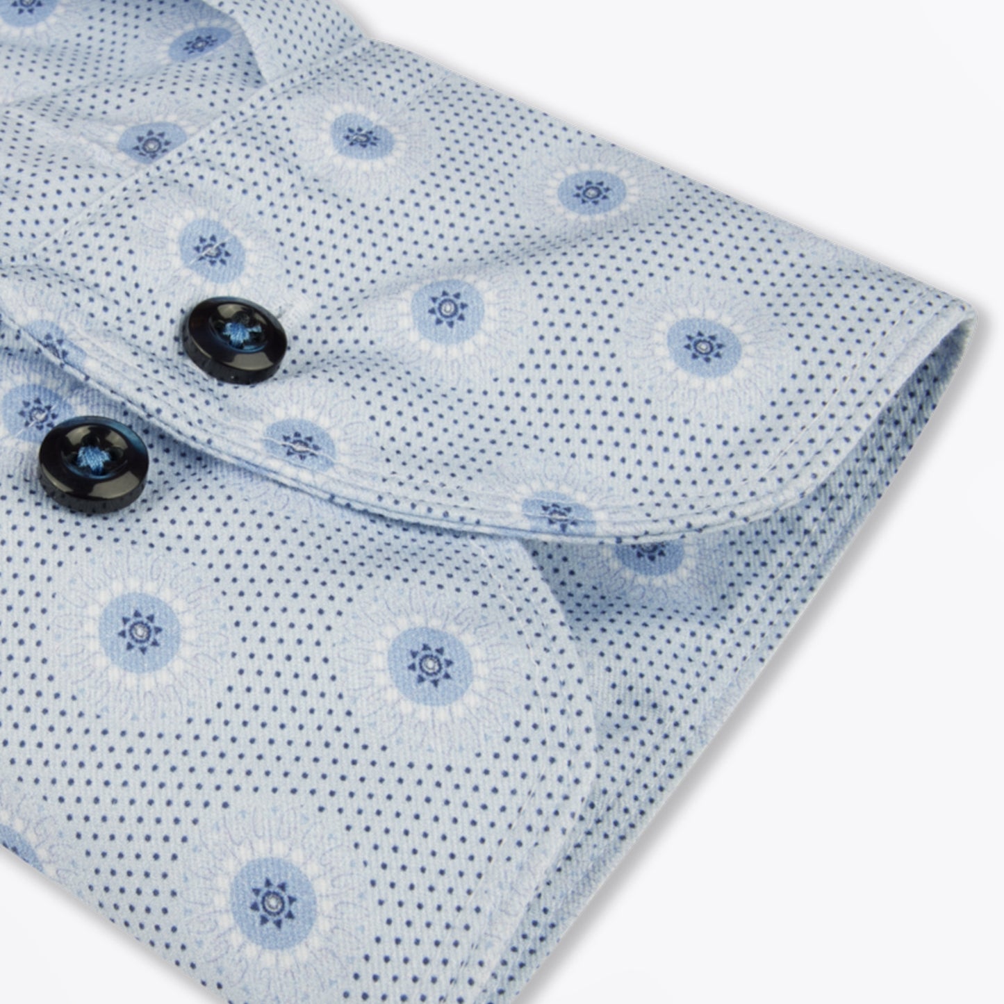 - Pattern Shirt - Light Blue
