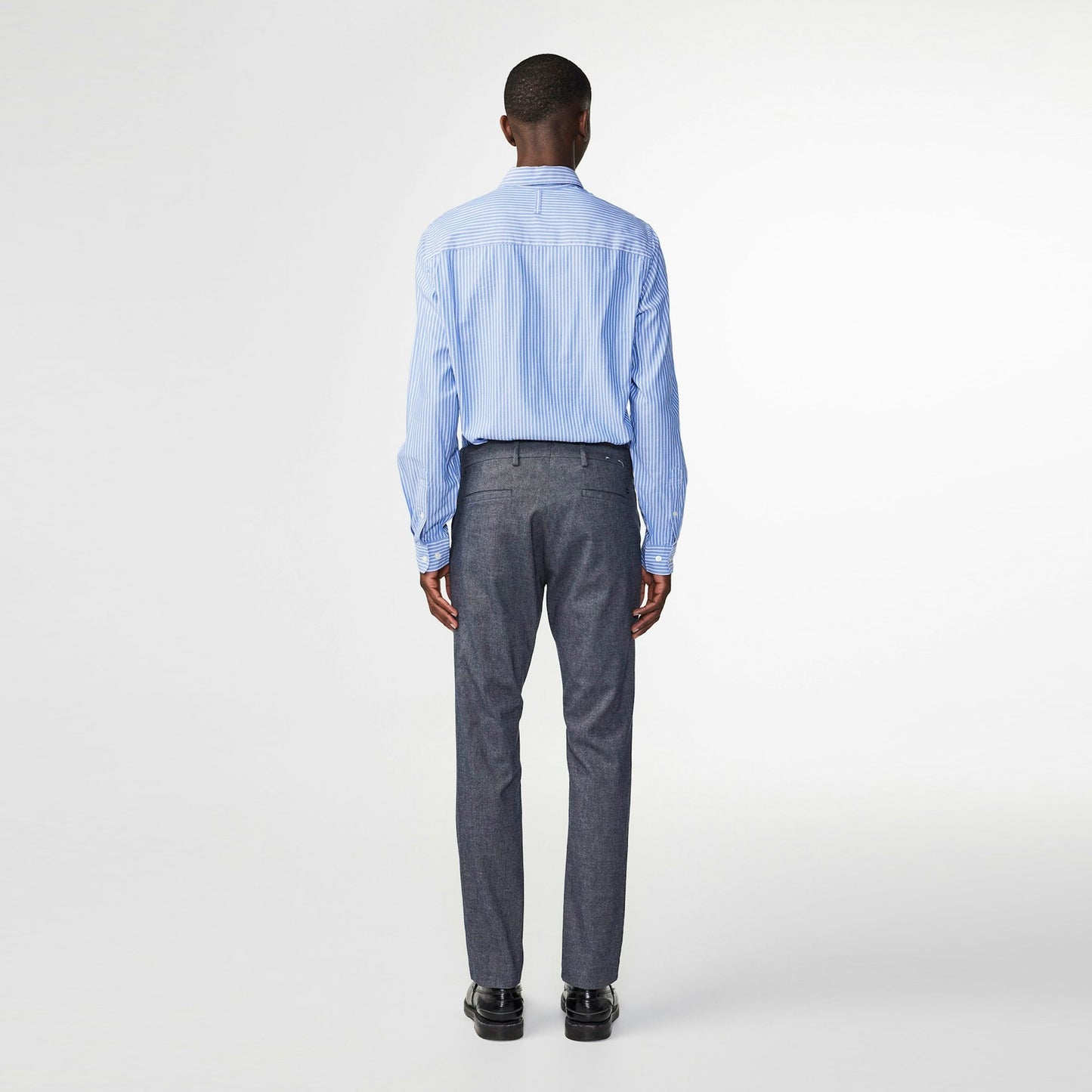 - Theo Tailored Slim Fit Trousers - Navy