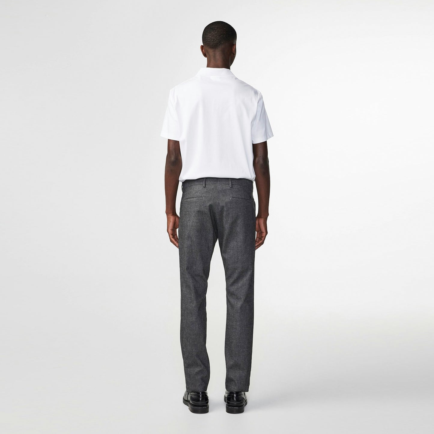 - Theo Tailored Slim Fit Trousers - Black