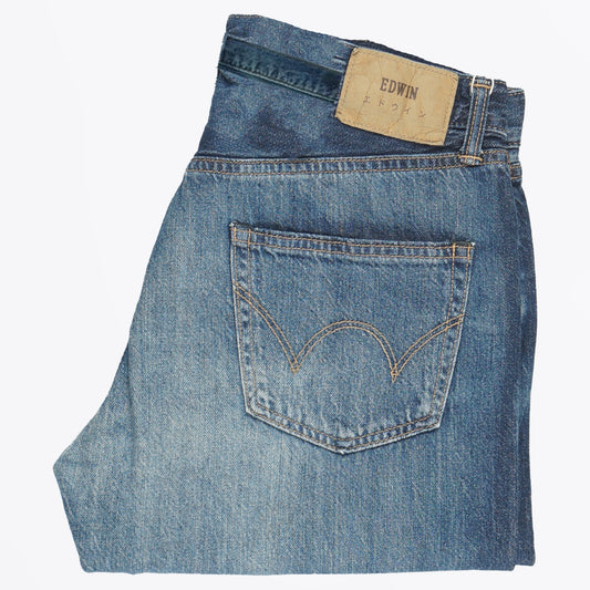 - Regular Tapered Jeans - Blue