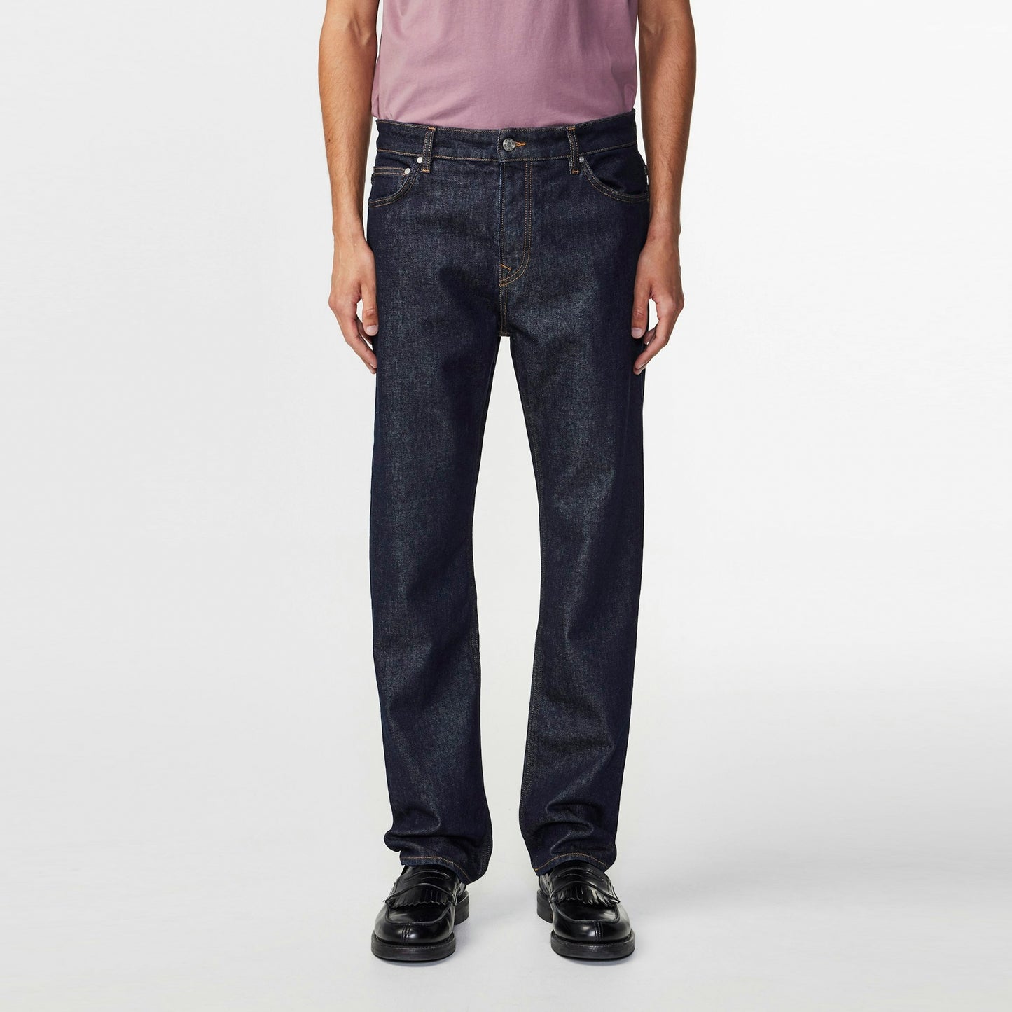 - Johnny Straight Leg Jeans - Blue Denim