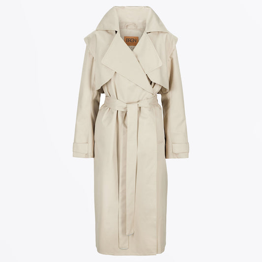 - Regndrape Trench Coat - Sand