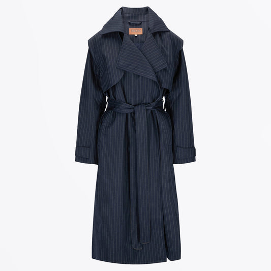 - Regndrape Trench Coat - Navy